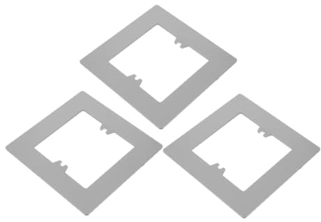 HOMSFOU Tapa de Agujero para Enchufe 3 Piezas Cubierta de Luz Decorativa y Placas de Corriente Eléctrica para Uso en Cajas Empotradas y Paneles de Pared