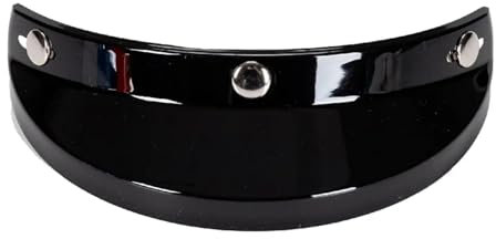 L6NqIAG Visière de Moto 3 Snap Housse de Casque de Moto Universelle visière de Casque de Moto Visiere Casque Moto(Black)