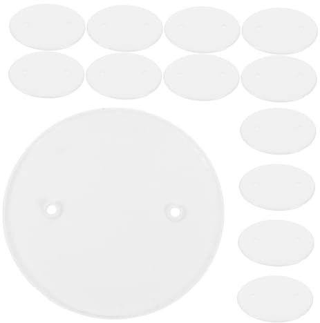 Alipis Couvercle de Protection de Prise Rond en Plastique Blanc, 20pcs, Design Précis pour Protection de Câble Électrique, Bureau et Maison