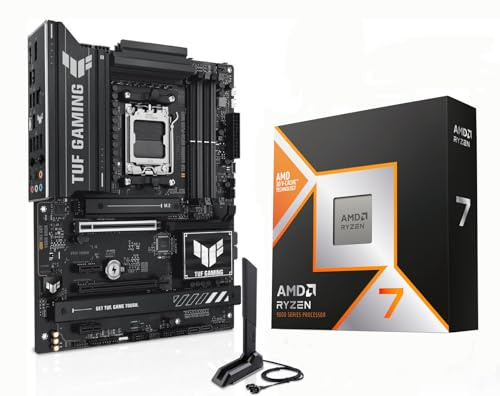 Micro Center AMD 9800X3D Processor with ASUS TUF Gaming B850 PL Motherboard