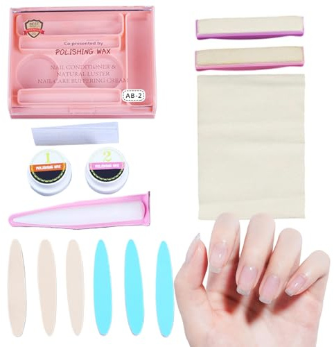 Xvilmaun Japanisches Maniküre-Set – Nagelhärter für beschädigte Nägel, vielseitiges, professionelles Werkzeug für Mädchen, Wiederherstellung von Schönheit, Mode, Zuhause, Erwachsene, Frauen