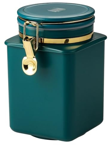 Sirxlevcy Boîte Hermétique en Grains de Café, Louche de Bain, Café en Poudre, Pot de Scellage, Réservoir de Stockage de Grains de Café, Récipient Alimentaire A