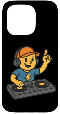 T-shirt retrò DJ stile vintage Light Bolt DJ Custodia per iPhone 15 Pro