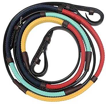 Kincade - Riendas de colores para principiantes (137 cm) (Negro/Multi)