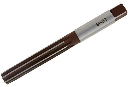 Utoolmart Handreibahle, gerader Schaft, 20 mm Schneiddurchmesser, H8, legierter Werkzeugstahl, Reibnuten, Fräsen, Metall, Lochschneider, Werkzeug, 1 Stück