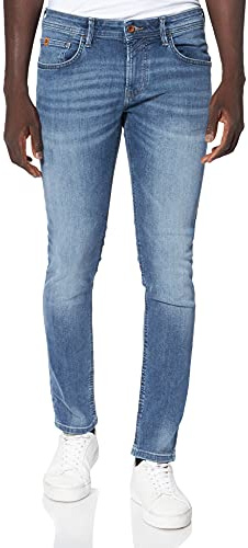 TOM TAILOR Denim Herr jeans 202212 Culver Skinny, 10118 - Used Light Stone Blue Denim, 33W / 32L