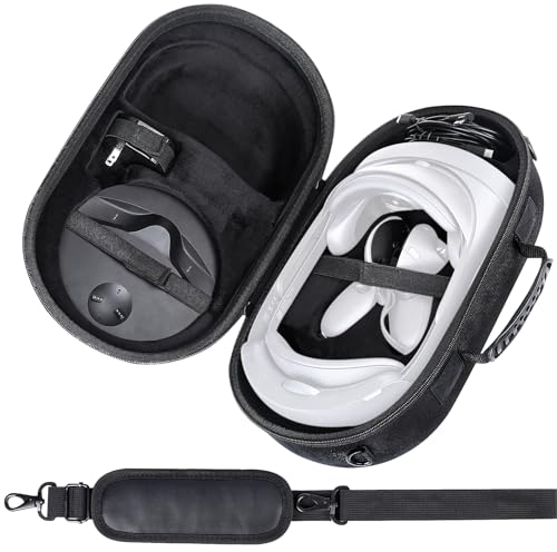 Aenllosi Hard Carrying Case for Meta Quest Pro/Meta Quest 3 All-in-One VR Headset, Only Case(Black)