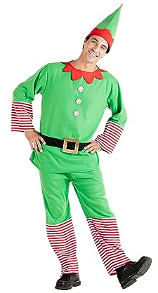 Ciao - Weihnachts-Elfen-Kostüm für Herren (Einheitsgröße Erwachsene)