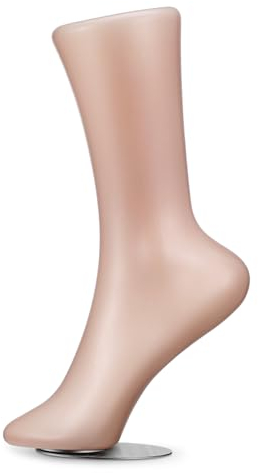 Fußform Aus Kunststoff Ausstellungsmodell Für Schuhe Werkzeug Zur Formung Von Sandalenstützen Socken-Display-Halter Schaufensterpuppenbeine Fußpuppe Baumwollsocken Schmuck Plastik