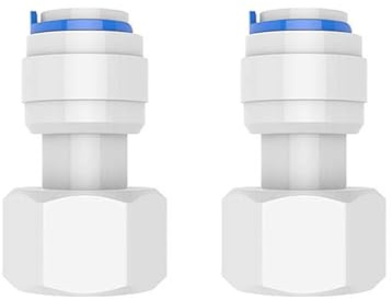 PAROAD Schlauchanschluss 1/2 Zoll Innengewinde auf 3/8 Zoll Schlauch – Adapter für Wasserhahn mit 1/2 Zoll Außengewinde, für Umkehrosmoseanlage, Wasserfilter & Kühlschrank, inkl. Dichtung, aus POM