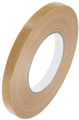 QUARKZMAN Cintas Adhesivas de Tela de Colores Marrón 1/2 x 45 Yardas Mate para Manualidades, Álbumes de Fotos, Decoración de Regalos, Fondos, Cables Y Suelos 1 Unidad