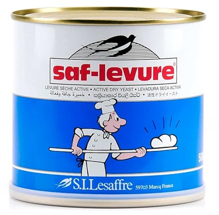 Saf Levure Active Dry Yeast 500g | Easy to Use and Provides Consistent Results In Bread and Pastry Recipes and Other Baked Goods