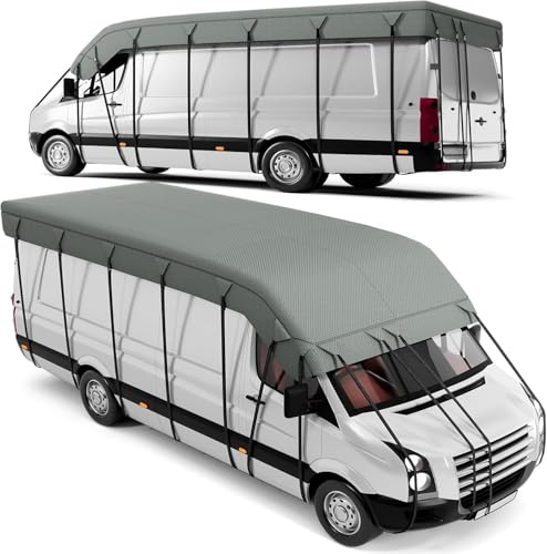 XPORTION Wohnmobil Abdeckplane Hochwertige Wohnwagen Abdeckung Wohnmobilabdeckungen Abdeckplane Wohnwagen Wohnwagen Schutzhülle schützt vor Staub und Nässe(7 * 3)