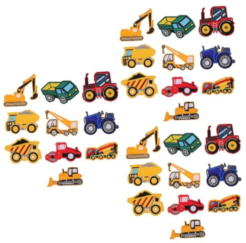 SEWOART 30 Stk Auto-Stoffaufkleber Gestickte Aufnäher für Autos Applikationen zum Nähen von Kleidern muttertagsgeschenk zum basteln the craft Bekleidung Flicken zum Reparieren von Kleidung