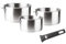 LACOR - 56610 - Set de 3 Casseroles Combi, Plus Poignée, Empilables, Convient pour Induction, Lave-Vaisselle et Four, Acier Inoxydable 18-10, 16 cm, 18 cm et 20 cm