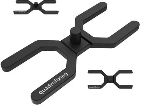QUADRO H – Abstandhalter für Terrassendielen | 100 Stück | Optimale Belüftung und Schutz der Unterkonstruktion | Reduziert Feuchtigkeit & Geräusche (Schwarz, Lücke 4 mm (PIN))