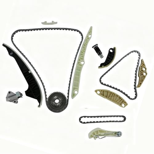 Hajus 1151341 Steuerkettensatz Steuerkette 06H109158J kompatibel mit A3 A4 A5 A6 TT Seat Alhambra Altea Leon Skoda Superb VW Beetle EOS Golf Passat T5 1.8 2.0 TSI TFSI
