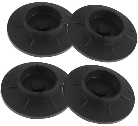 4pcs Washing Machine Anti Vibration Pads Rubber Non-slip Mat | Black, Wear Resistant Build, Wide Compatibility Washer Feet, Home Use and Outdoor