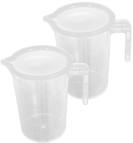 Jarra Medidora Grande de 5 L de Pp Transparente con Tapa