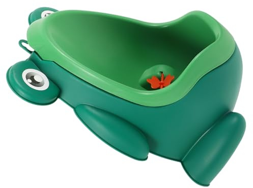 POPETPOP Orinatoio per Bambini in Piedi a Forma di Rana Cartone Animato Vasino per Neonati Antiscivolo Mulino a Vento Rotante Vasino per Ragazzi Plastica Resistente da Stile Casuale