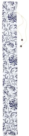 MUELODSIC Bolsa para Flauta Ajustable Diseño Étnico y Estampado Azul, Duradera y Ligera, Accesorio Práctico para Almacenamiento y Protección de Instrumentos Musicales, Adecuado para Uso