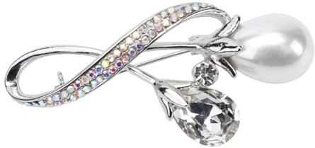 Toyvian Elegante Damen Brosche mit Funkelnden Zirkonia Dekorative Korsage Anstecknadel für Blazer und Kleider Hochwertiger Schmuck für Festliche Anlässe und Alltag Rostbeständig und