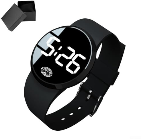 YobiLife Reloj digital LED de pantalla grande, reloj LED casual para hombres y mujeres, estudiantes, pantalla táctil LED grande para negocios y actividades de ocio, Como se muestra en la imagen