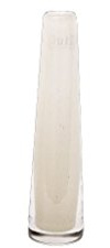 schmale/schlanke Glasvase Dutz SOLIFLEUR D5,5 H21 White/weiß Glas Vase ha...