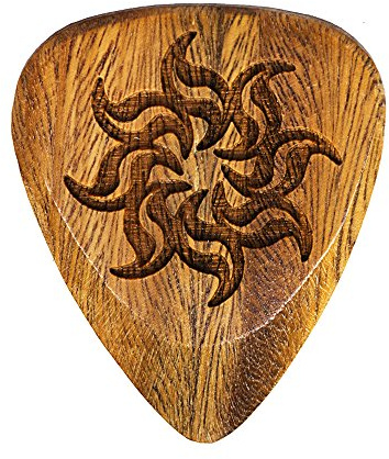 Timber Tones TTLTCEL Laser Celtic Sun 1, Luxus Plektrum/Plektren