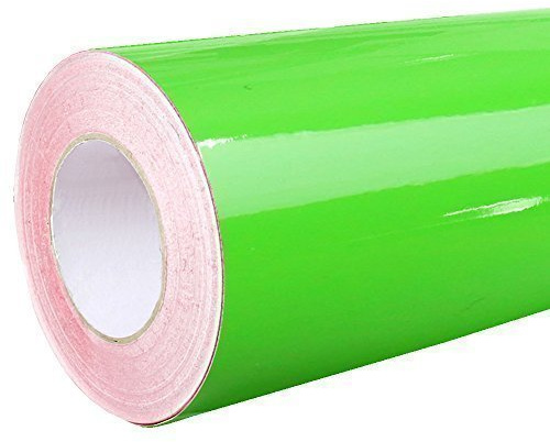 Rapid Teck® lámina adhesiva 5 m x 63 cm, lámina de plóter, también como lámina para muebles, lámina decorativa, 064 Gelb Gruen, 5m x 0,63m