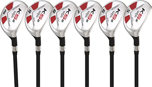 Men's Majek Golf All Hybrid Partial Set, which Includes: #5, 6, 7, 8, 9, PW Senior Flex Right Handed New Utility “A” Flex Club