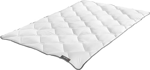 Badenia Trendline Mono Ganzjahresdecke Steppbett Micro Kochfest, 135 x 200 cm, weiß, Öko- Tex zertifiziert, Made in Germany