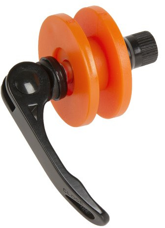 Kort kedjesträckare axel 9/10 mm orange med snabb-