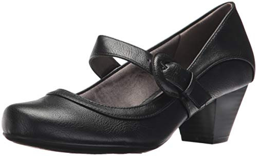 LifeStride Womens Rozz Pump, Black, 7.5 US