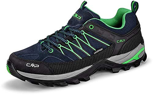 CMP Herr Rigel Low Shoe Wp trekking- och vandringsskor, B Blue Gecko, 45 EU