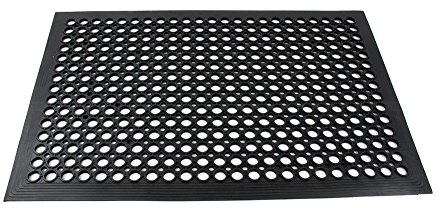 TR Tools Outdoor and Indoor Heavy Duty Rubber Entrance Mats Anti Slip Drainage Door Mat Flooring (60cm X 90cm)
