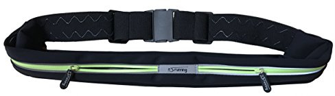 It's running Double Smart Belt Laufgürtel Hüfttasche, Black/Yellow, One Size, IRDSB