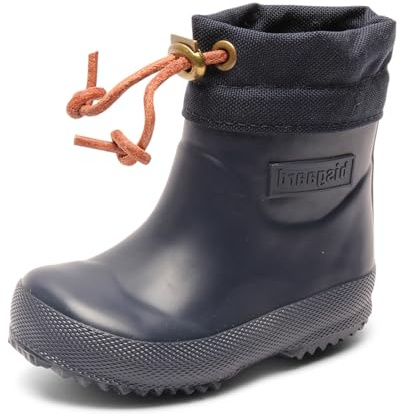 Bisgaard Unisex barn gummi båt vinter baby gummistövlar, blå, 27 EU