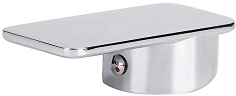Fdit Faucet Handle, Zinc Alloy Water Tap Handle 50mm Chrome Plated Replacement Handle for Bathroom Basin Mixer Tap