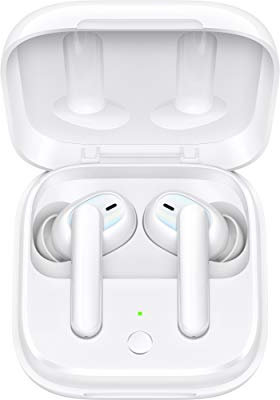 OPPO Enco W51 True Wireless Bluetooth Headphones In-Ear Earbuds Noise Cancellation During Calls AAC SBC - White