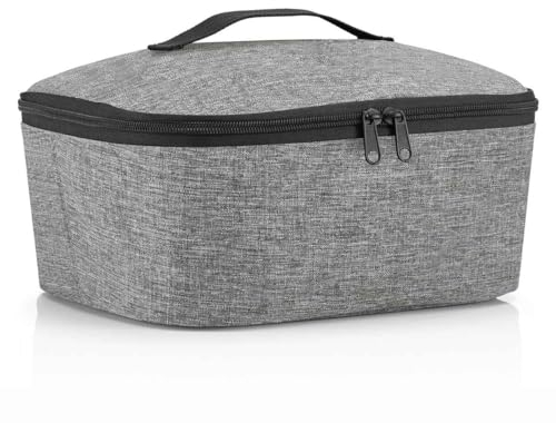 reisenthel coolerbag M pocket twist violet Kühltasche mit Obermaterial aus recycelten PET-Flaschen Ideal für das Mittagessen unterwegs, Farbe:schwarz