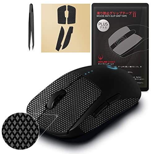 [ Grip Upgrade ] Hotline Games 2.0 Plus Anti Slip Grip Tape Compatible With Logitech G Pro Wireless Mouse Skins, Cut to Fit, Easy to Apply