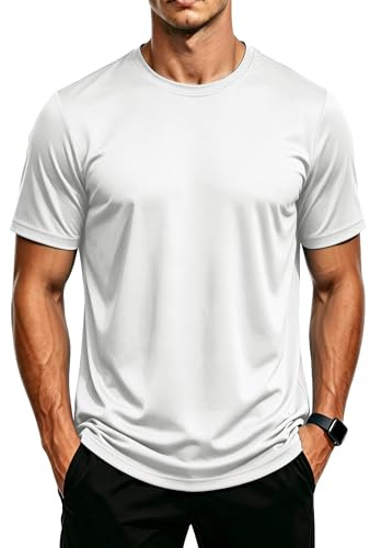 MAGCOMSEN Herren UV-Schutz Sportshirt UPF 50+ Schnelltrocknend Atmungsaktiv Rashguard T-Shirt