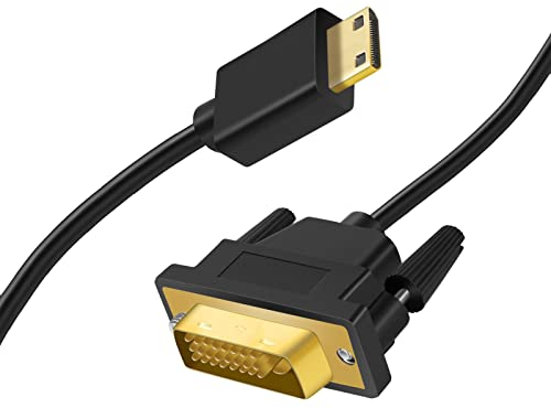 Twozoh Mini HDMI auf DVI Kabel 2M, HDMI Mini (C) auf 24+1 Pin DVI-Kabel, unterstützt 1080p 720p