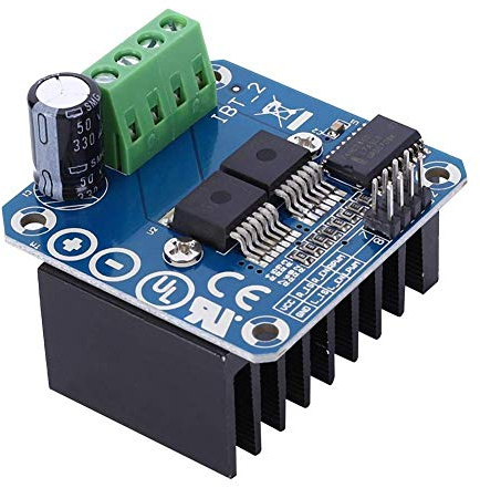 Motorantriebsmodul 43A für Smart Car Dual H-Bridge Stepper Motor Drive Schrittmotortreibermodul, Elektrische Komponenten für DIY Roboter und Fahrzeuge