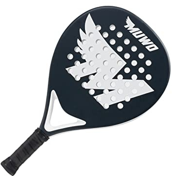 MUWO Sevilla Toledo Salamanca Bilbao Padelschläger für Padel-Tennis. Mit ultraweichem Eva-Kern, Fiberglas Rahmen und Einer Tragetasche, für Anfänger und erfahrene Spieler geeignet