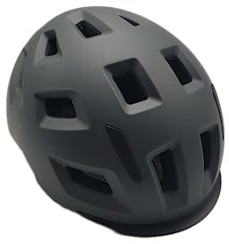 SPEQ E-Bike Helm mit Rücklicht und Blinkerfunktion in dunkelgrau, Größe S/M ca. 54-58 cm