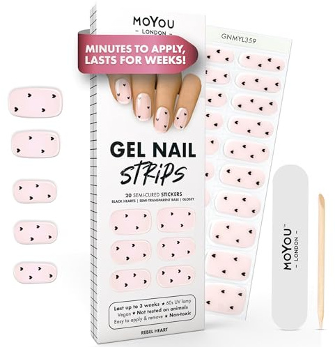 Gel Nail Strip - Rebel Heart