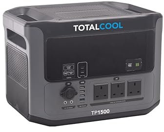 Totalpower 1500 Portable Power Bank - 1408Wh Off Grid Power Pack - 1500W AC Inverter Portable Power Generator - Lithium Battery Backup Fast Charging Power Pack - Solar Power Generator Power Station