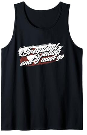Grönland ruft und ich muss los - retro Grönland Tank Top